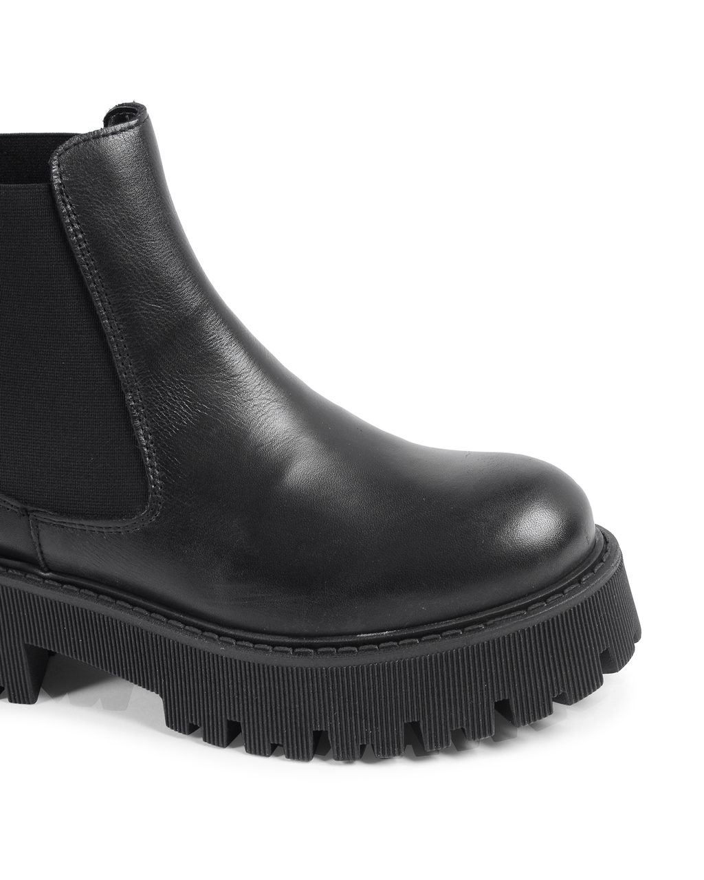 19V69 Italia Womens Short Boot Black 600-V VITELLO NERO