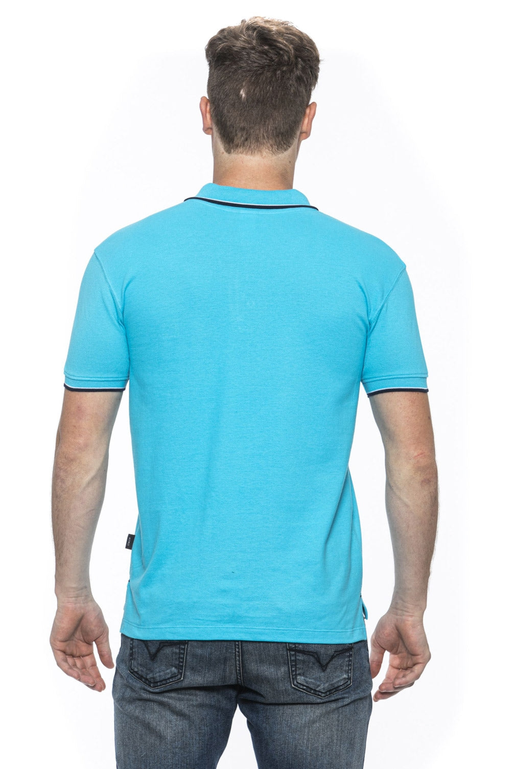 19V69 Italia Polo Uomo Azzurro COSTINA TURCHESE