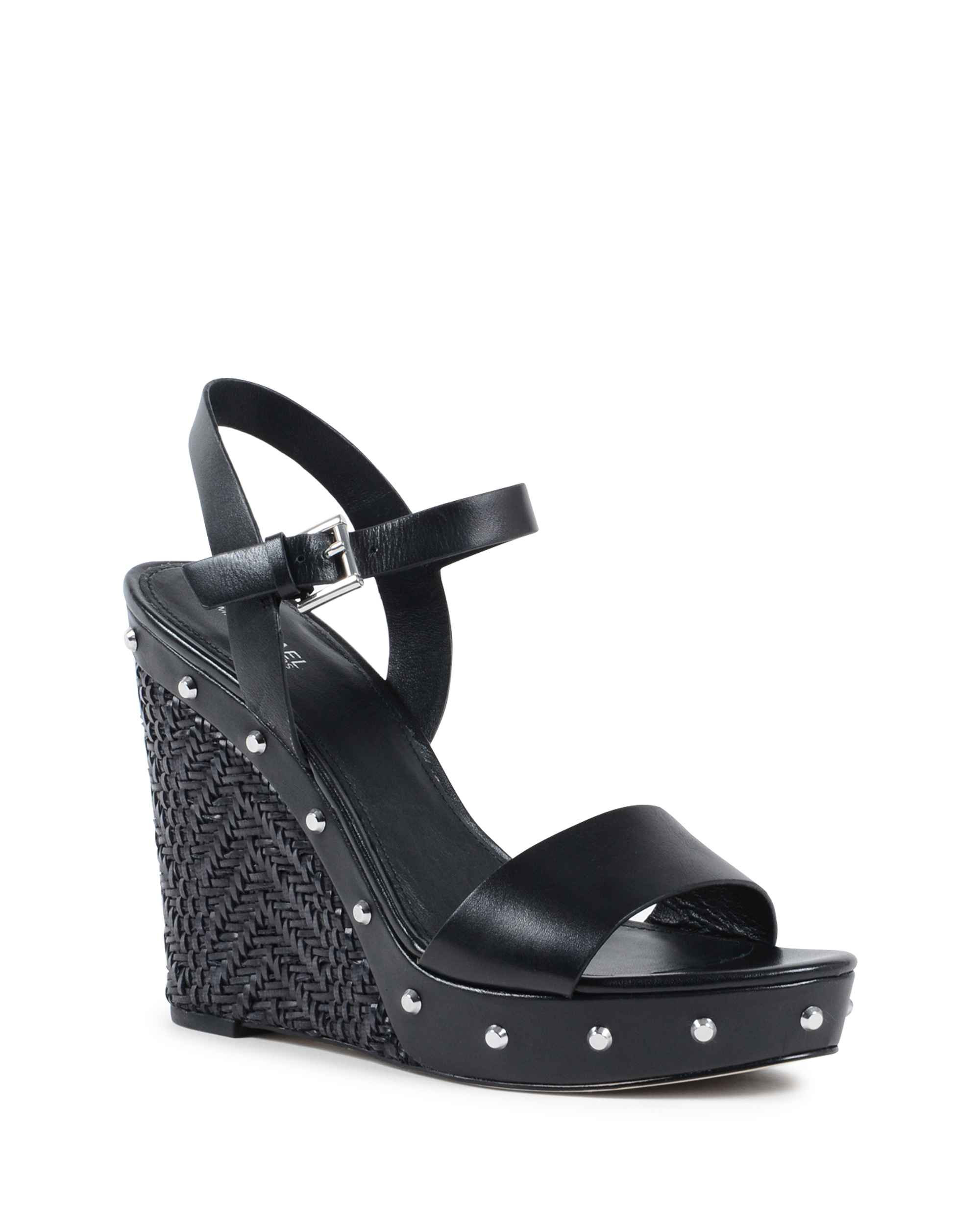 Sandalo con zeppa da donna Michael Kors Nero ELLEN