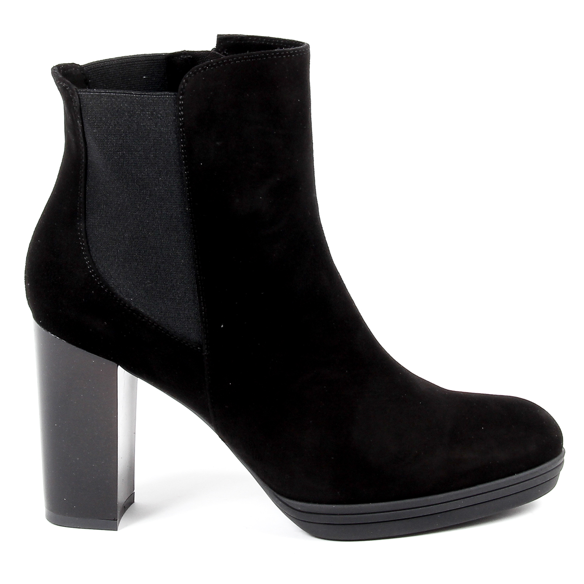 V 1969 Italia Stivaletto con tacco da donna nero MADELYN