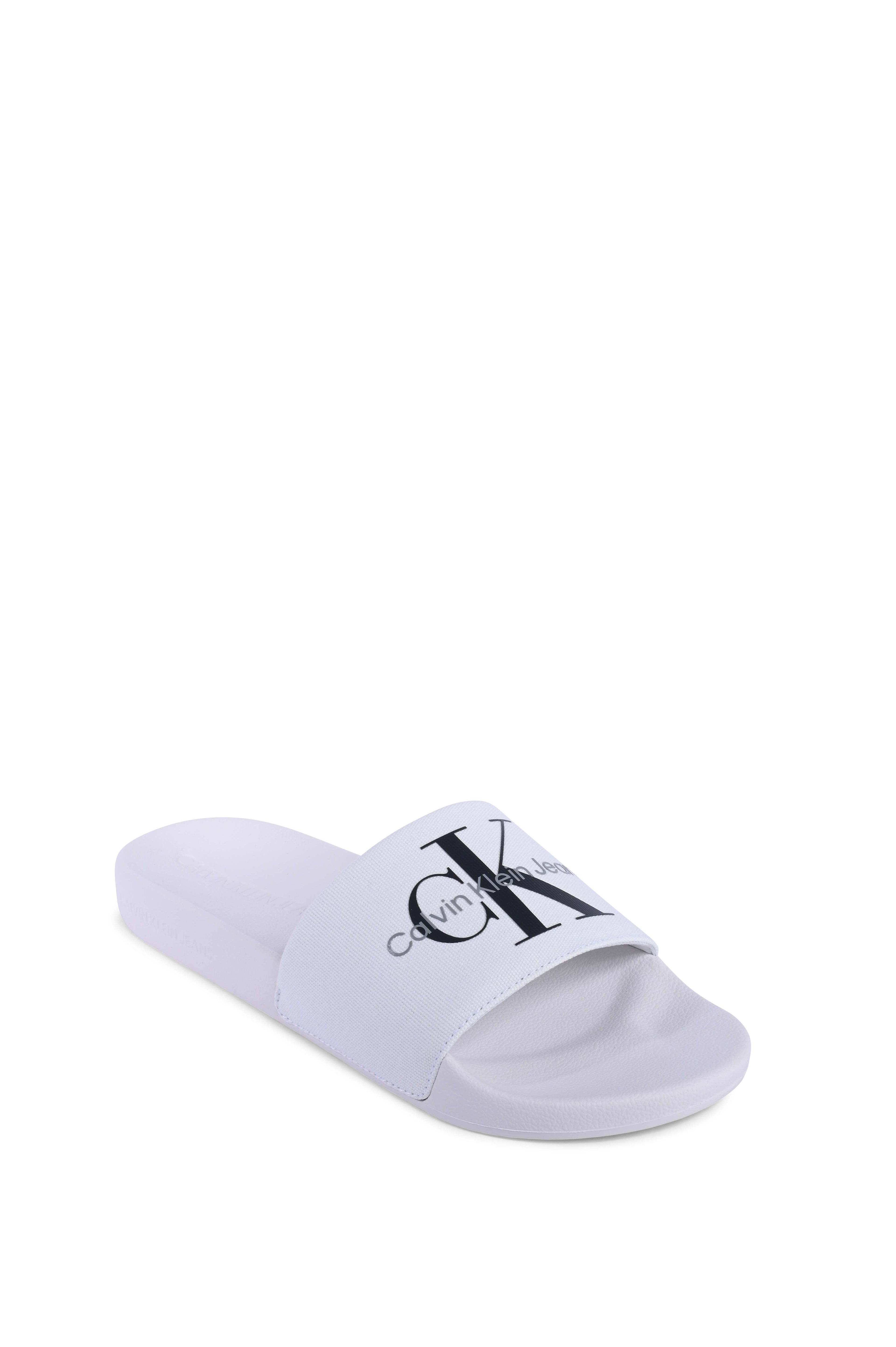 Ciabatte Calvin Klein da uomo bianche YM0YM00061YBR