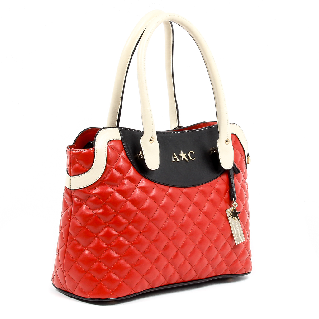 Borsa a mano da donna Andrew Charles rossa HOPE