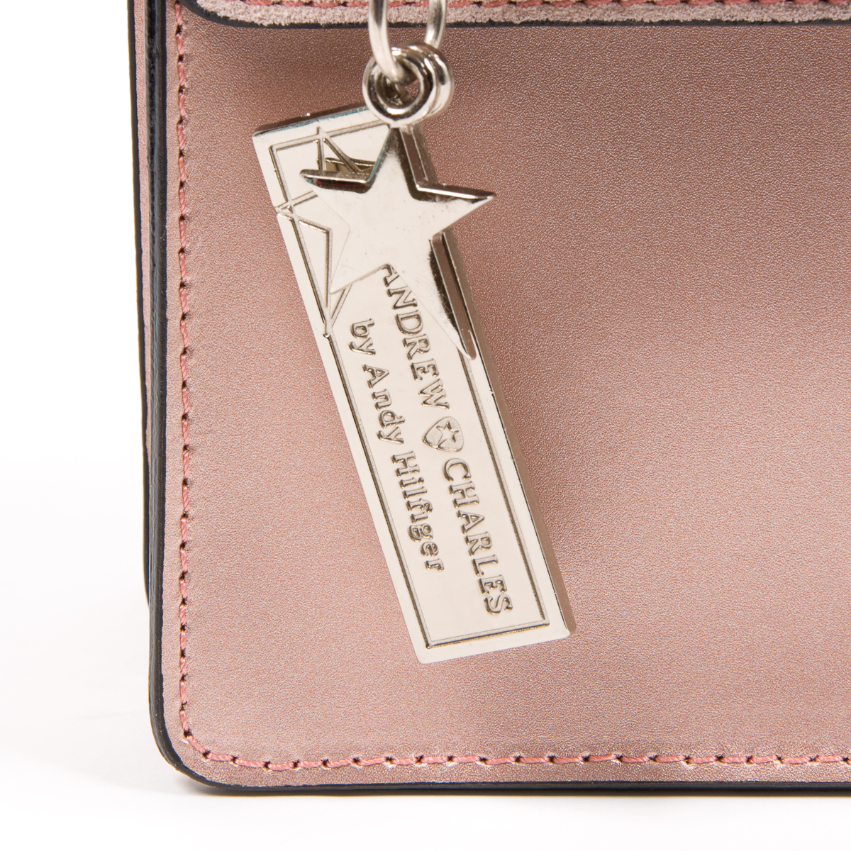 Borsa a mano da donna Andrew Charles rosa RING