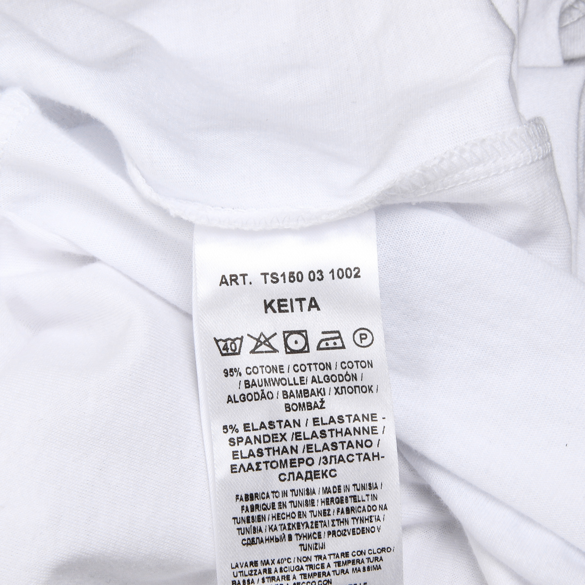 Andrew Charles T-shirt da uomo a maniche corte con scollo rotondo, bianca KEITA