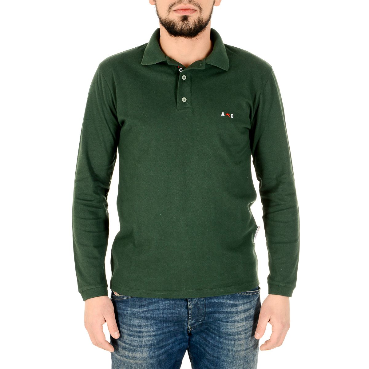 Polo da uomo Andrew Charles By Andy Hilfiger PT160 32001 ALABAMA GREEN