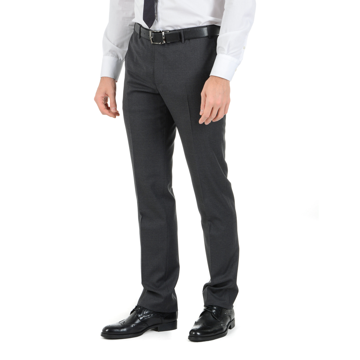 Corneliani Abito da uomo a maniche lunghe grigio scuro Super 130's