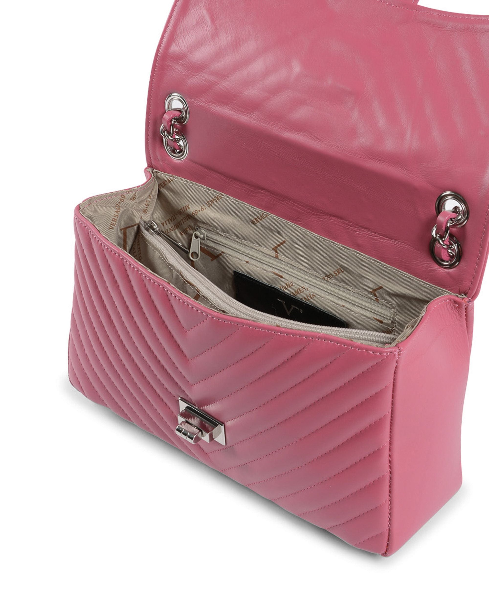 V Italia Borsa a mano da donna Fuxia V0116 SAUVAGE FUXIA
