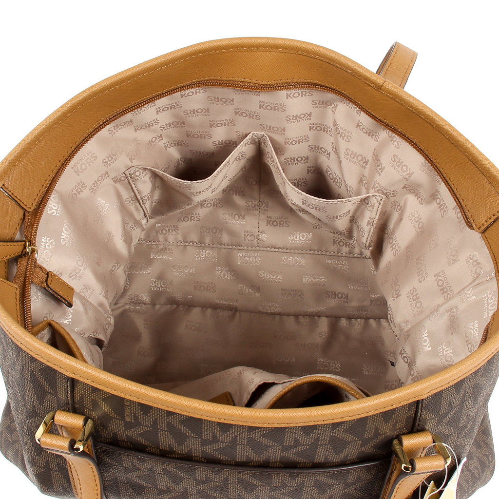 Borsa a mano da donna Michael Kors SADY 35T7GD4T7B BRN ACORN
