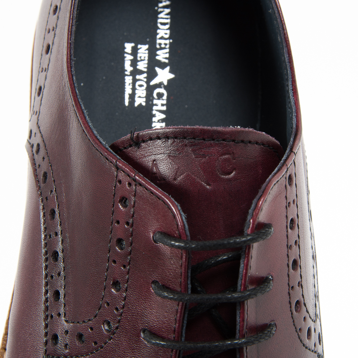 Andrew Charles Scarpe Brogue da Uomo Bordeaux EDWIN