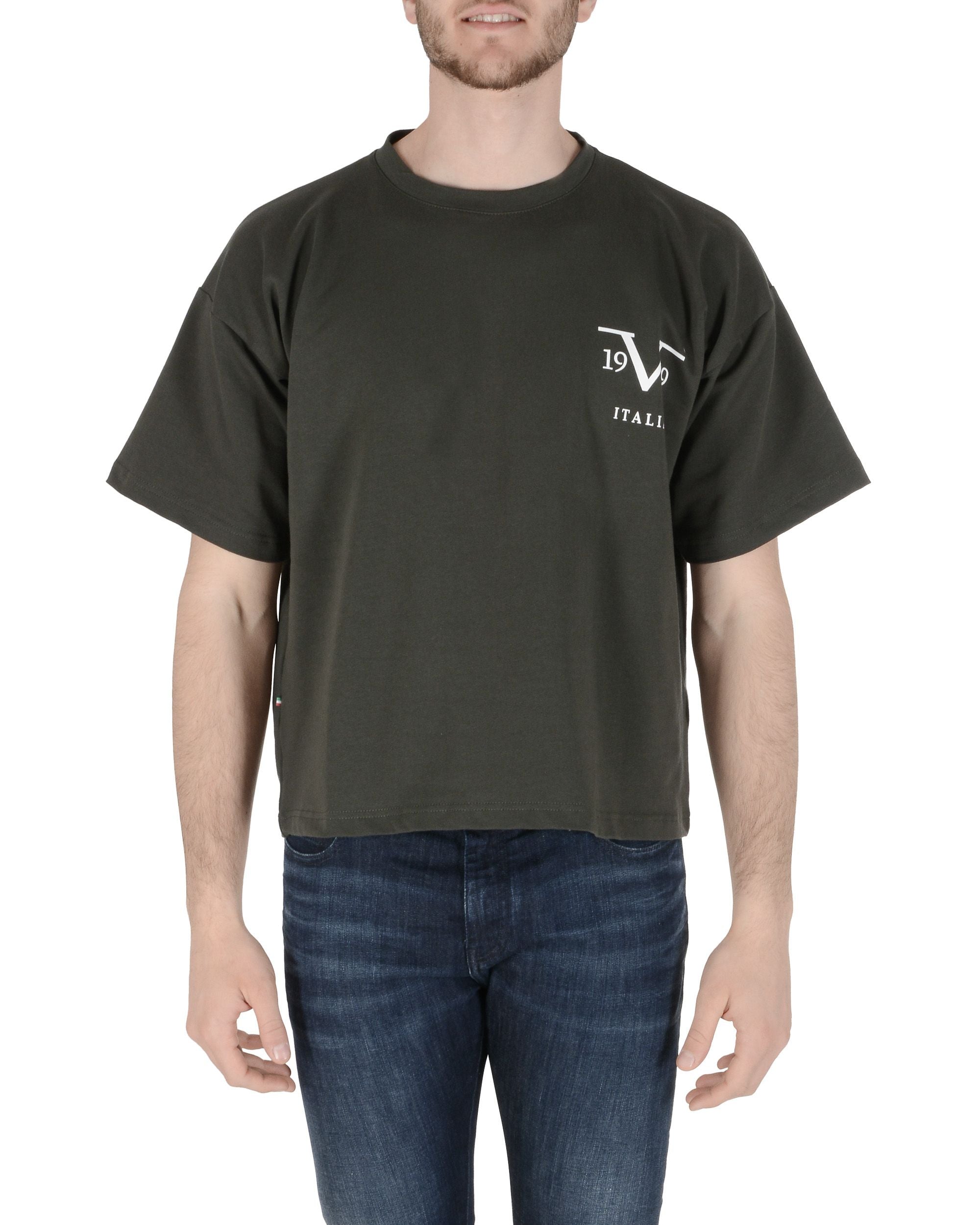 19V69 Italia T-Shirt Uomo Verde Scuro AZIR DARK GREEN