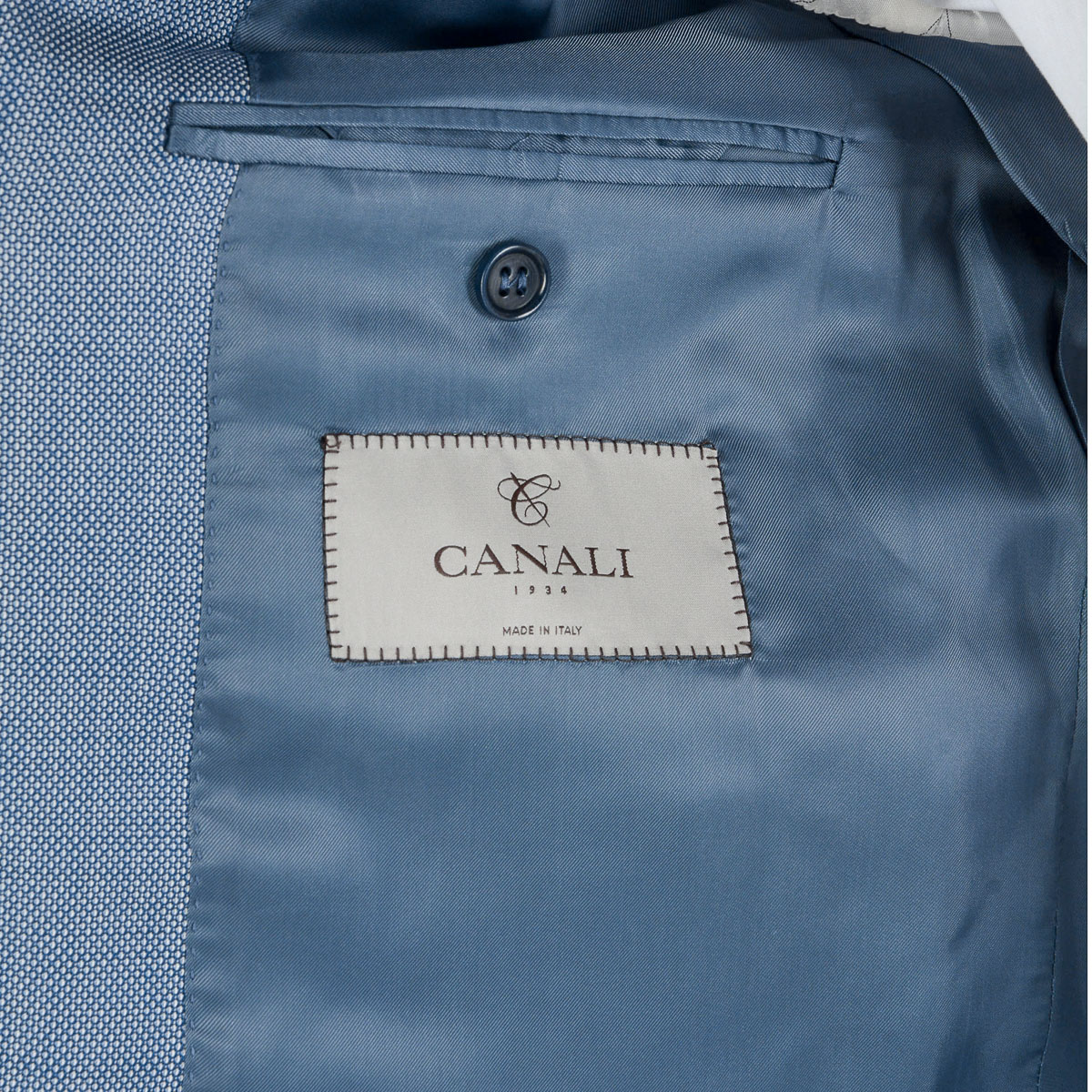 Abito da uomo Canali maniche lunghe azzurro