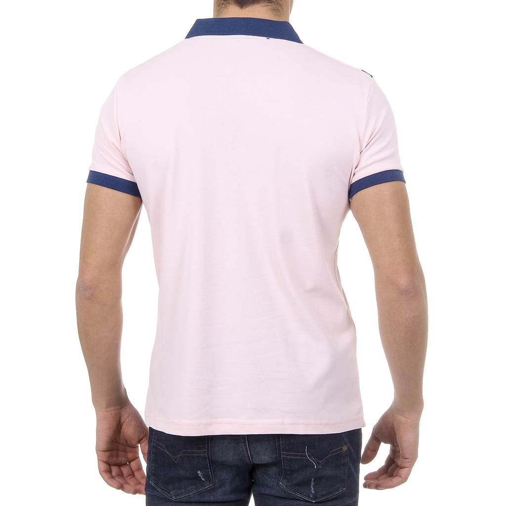 Polo da uomo a maniche corte Ufford & Suffolk Polo Club US004 ROSA