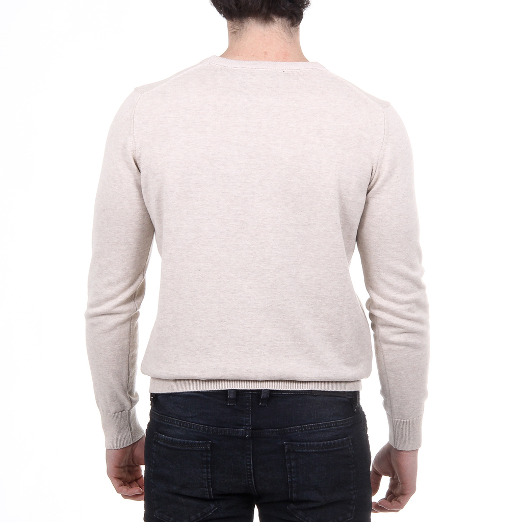 V 1969 Italia Maglione da uomo a maniche lunghe con scollo tondo