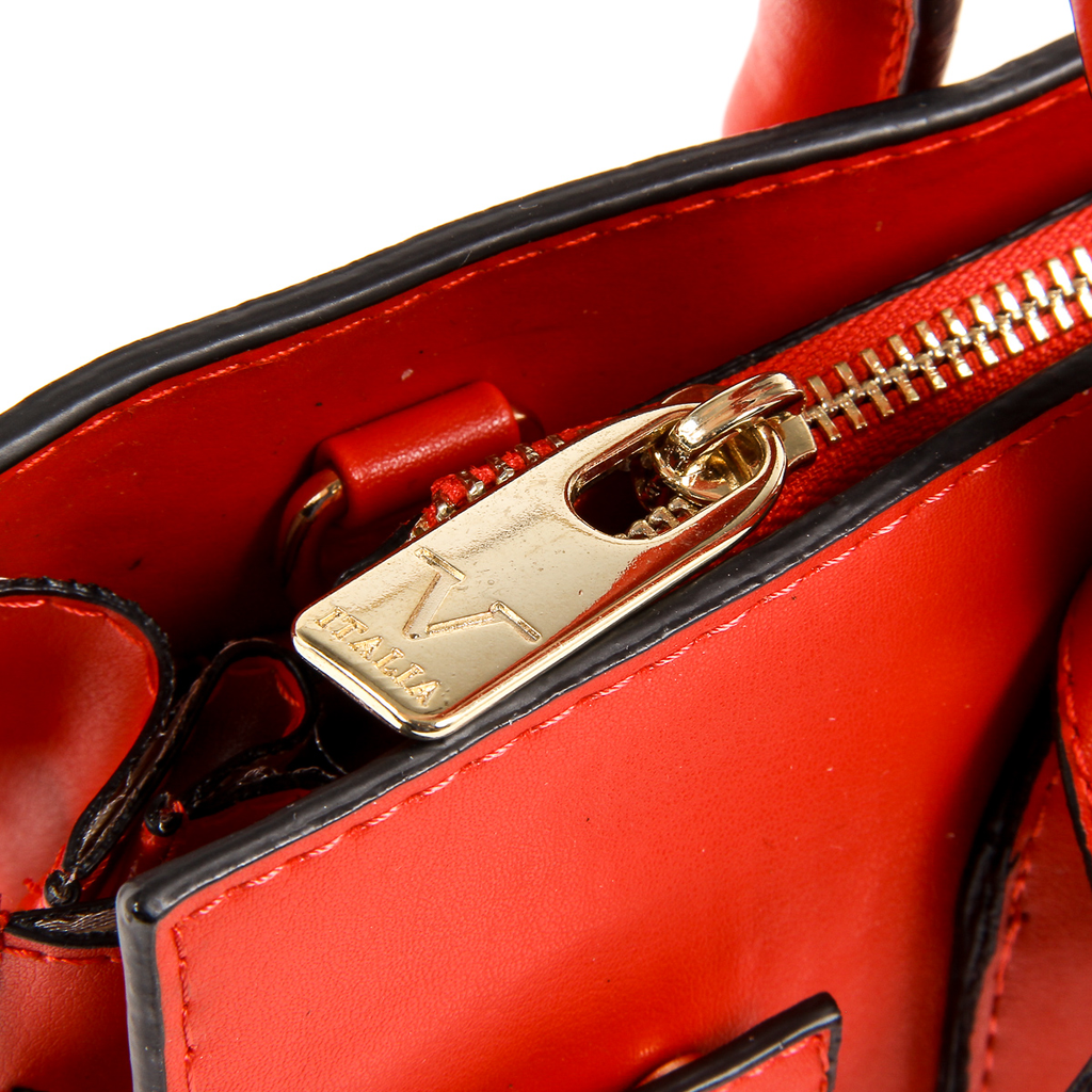 V 1969 Italia Borsa da donna rossa CLELIA