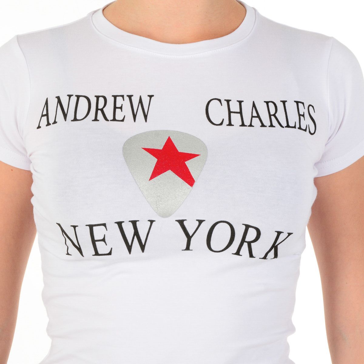 Andrew Charles By Andy Hilfiger T-shirt da donna TS501 03 1002 TARANA WHITE S14
