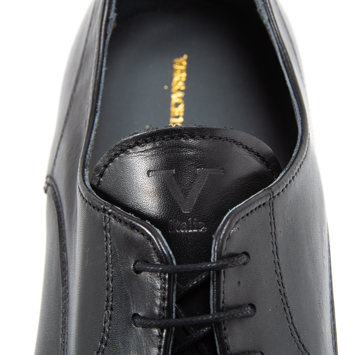 V 1969 Italia Scarpa classica da uomo nera MATTHEW