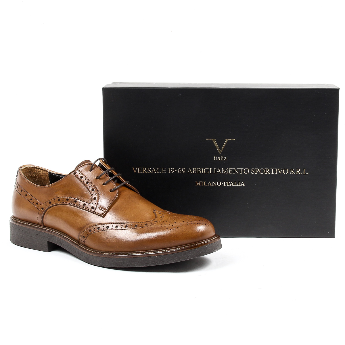 V 1969 Italia Scarpa Oxford Brogue da uomo