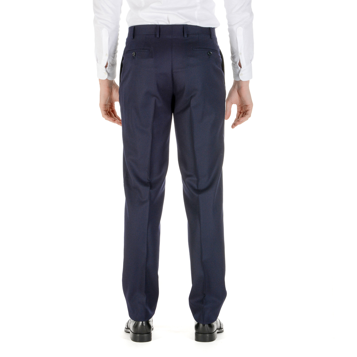 Pantaloni da uomo Canali blu scuro