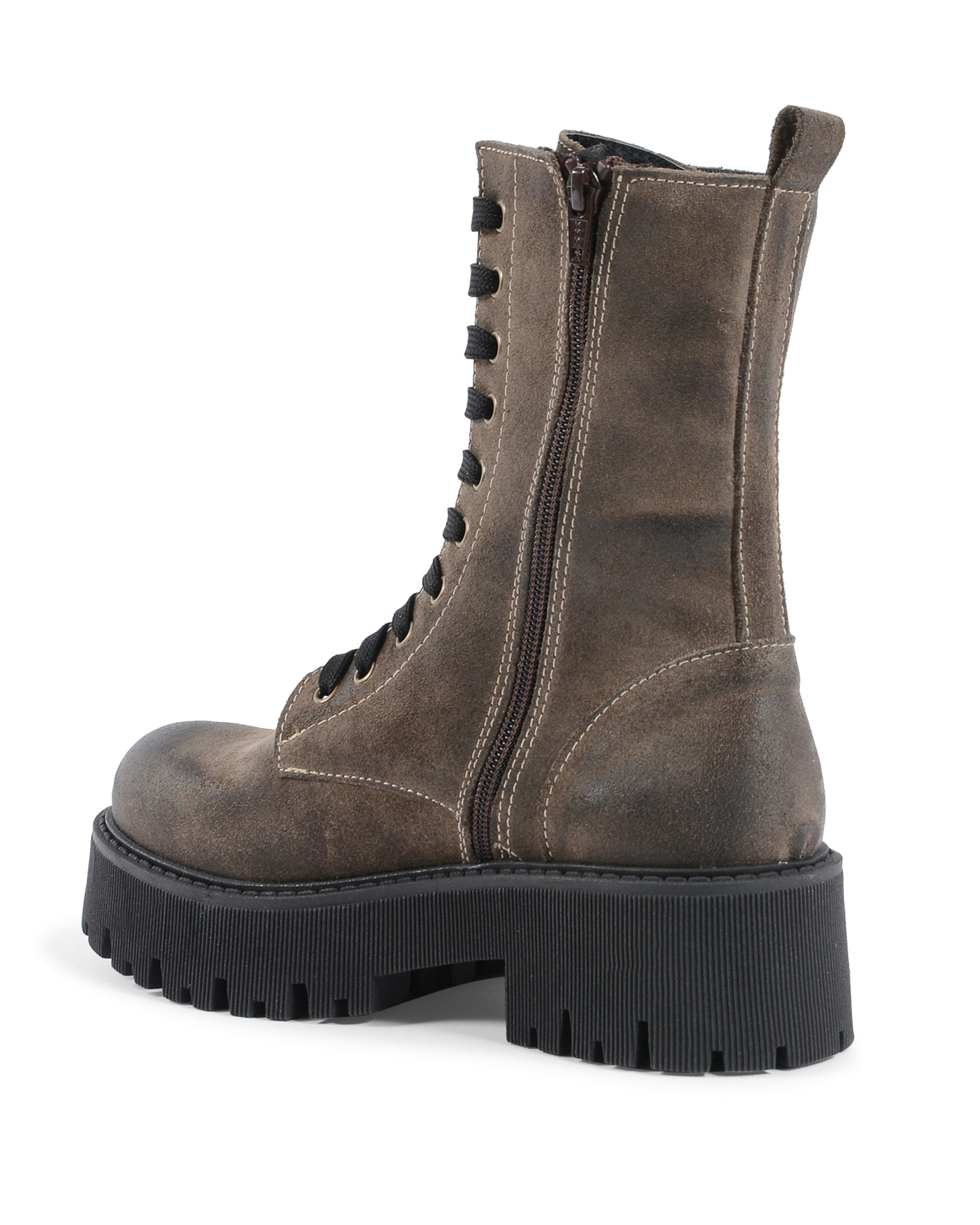 19V69 Italia Womens Short Boot Taupe 10-V CAMOSCIO TAUPE