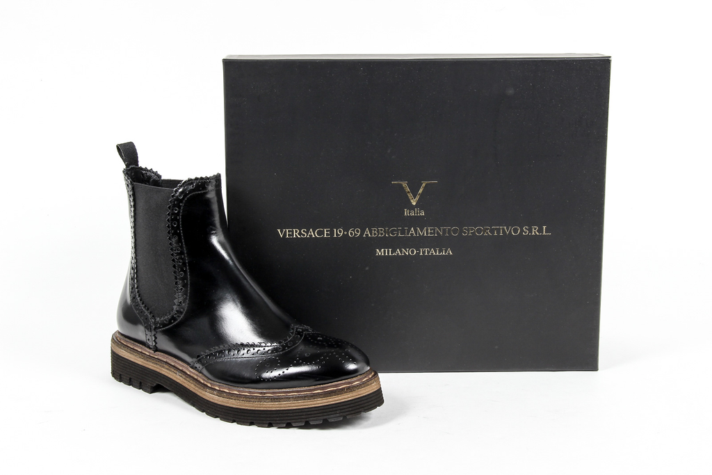 V 1969 Italia Stivaletto Donna Nero FAIRY