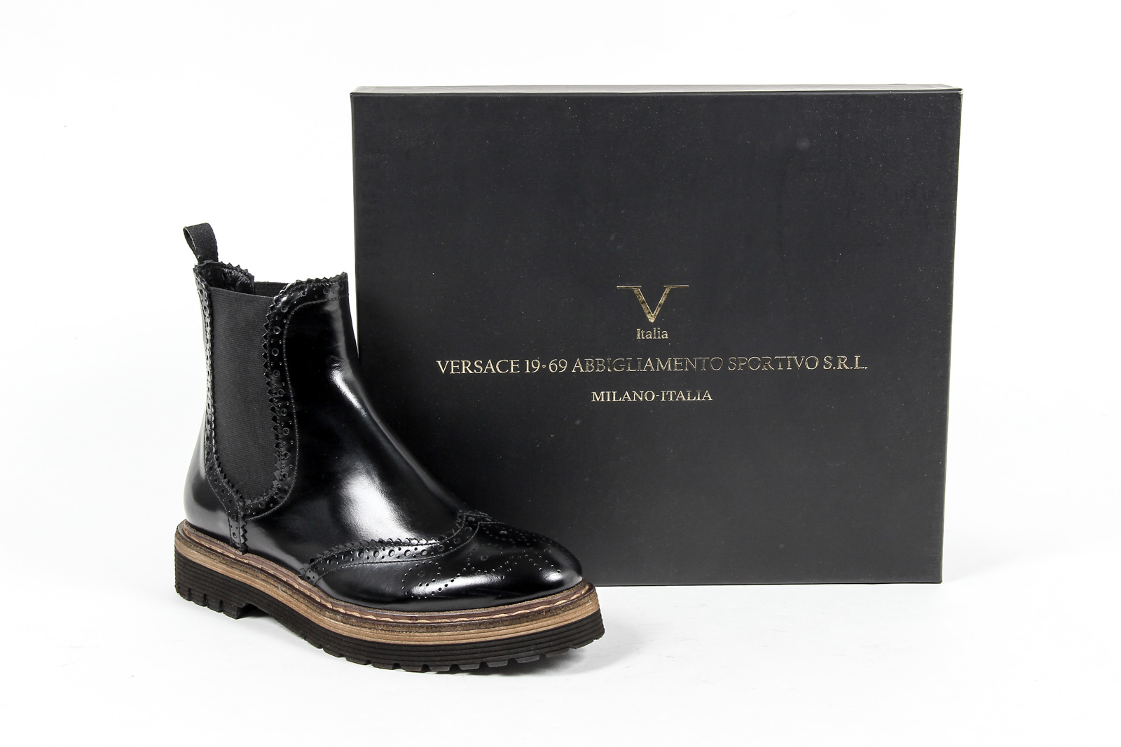 V 1969 Italia Stivaletto Donna Nero FAIRY