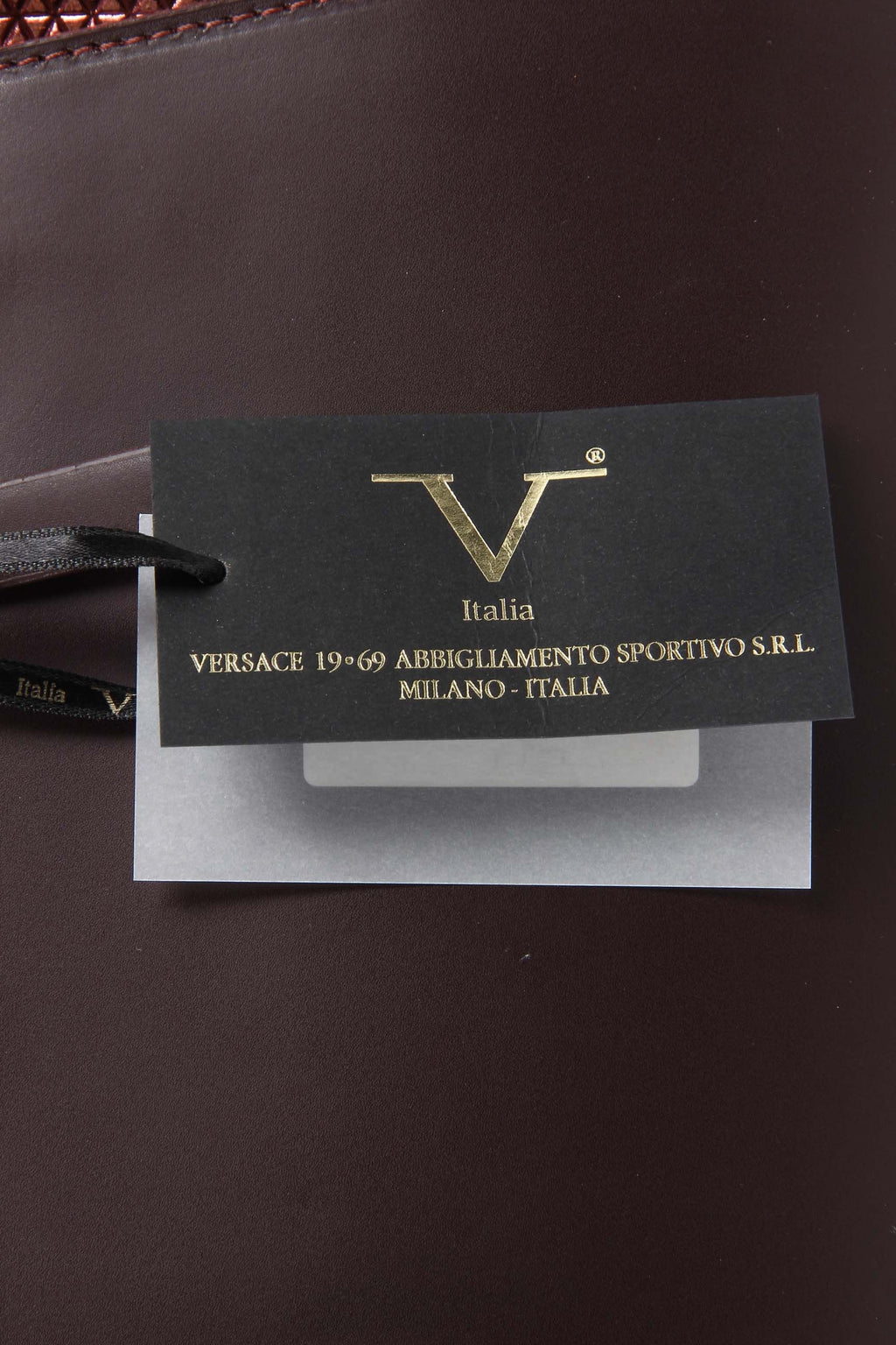 V 1969 Italia Womens Handbag V016-S RUGA STAMPATO BORDEAUX