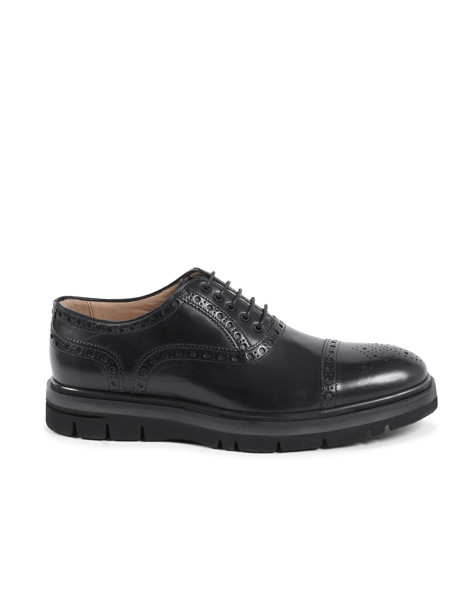 Scarpe Brogue Da Uomo Dee Ocleppo EB130 VITELLO NERO