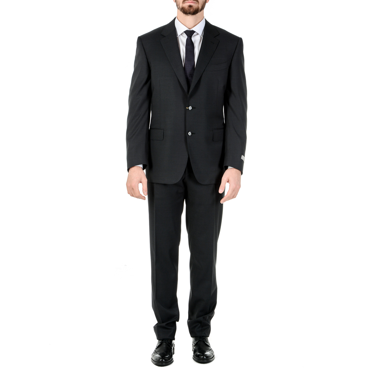 Canali Abito da uomo maniche lunghe nero
