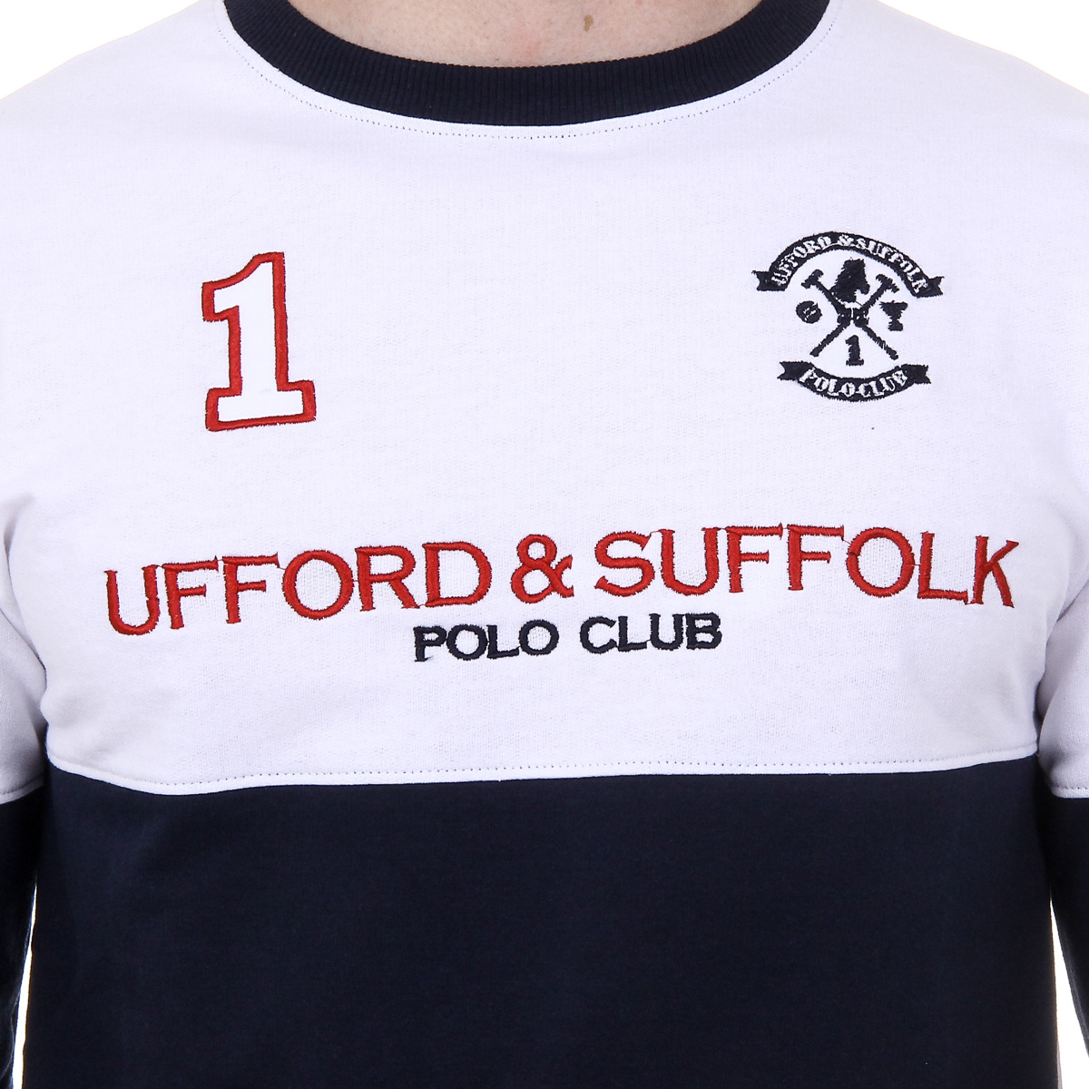 Maglione da uomo a maniche lunghe con scollo tondo Ufford & Suffolk Polo Club