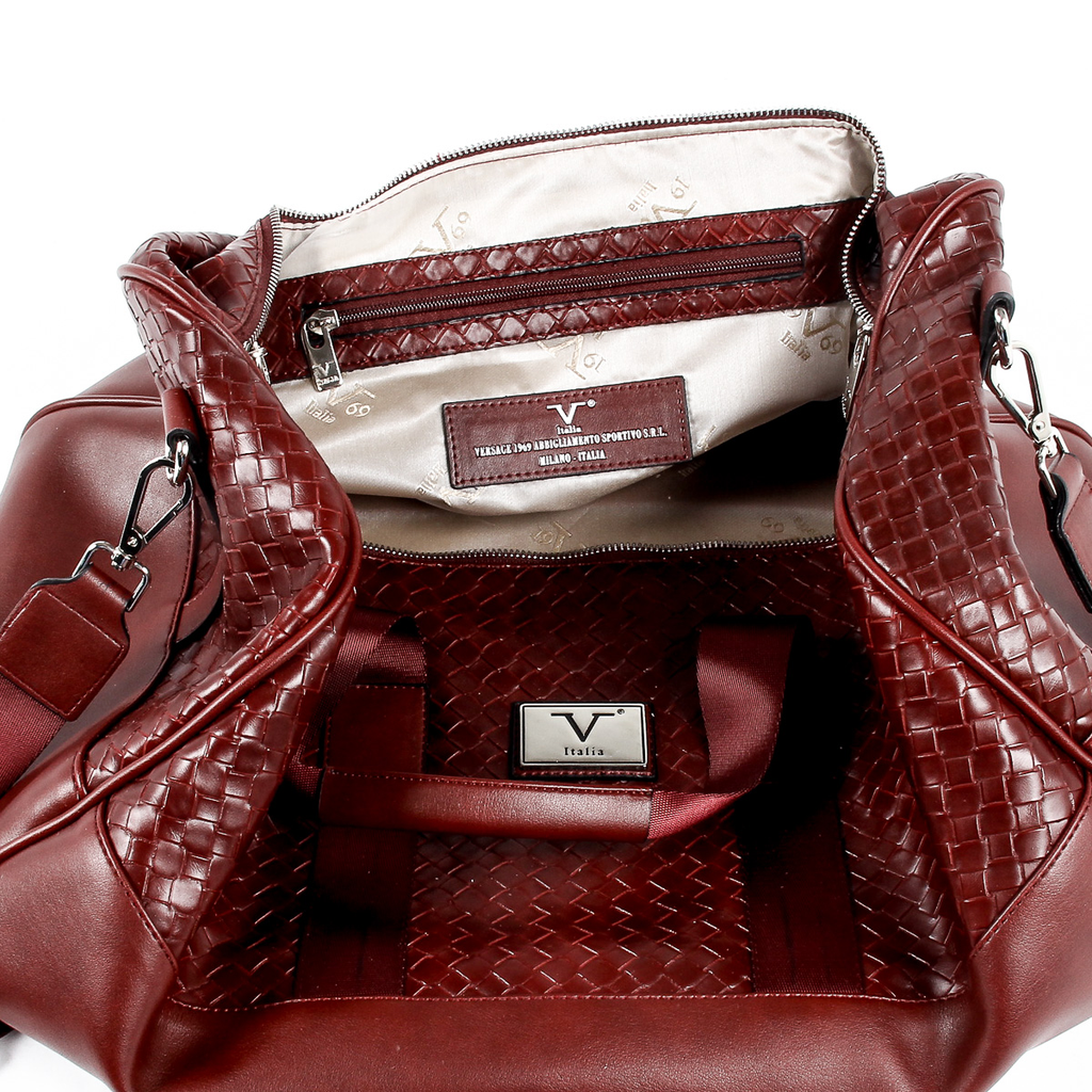 V 1969 Italia Borsa da uomo rosso scuro JEFF