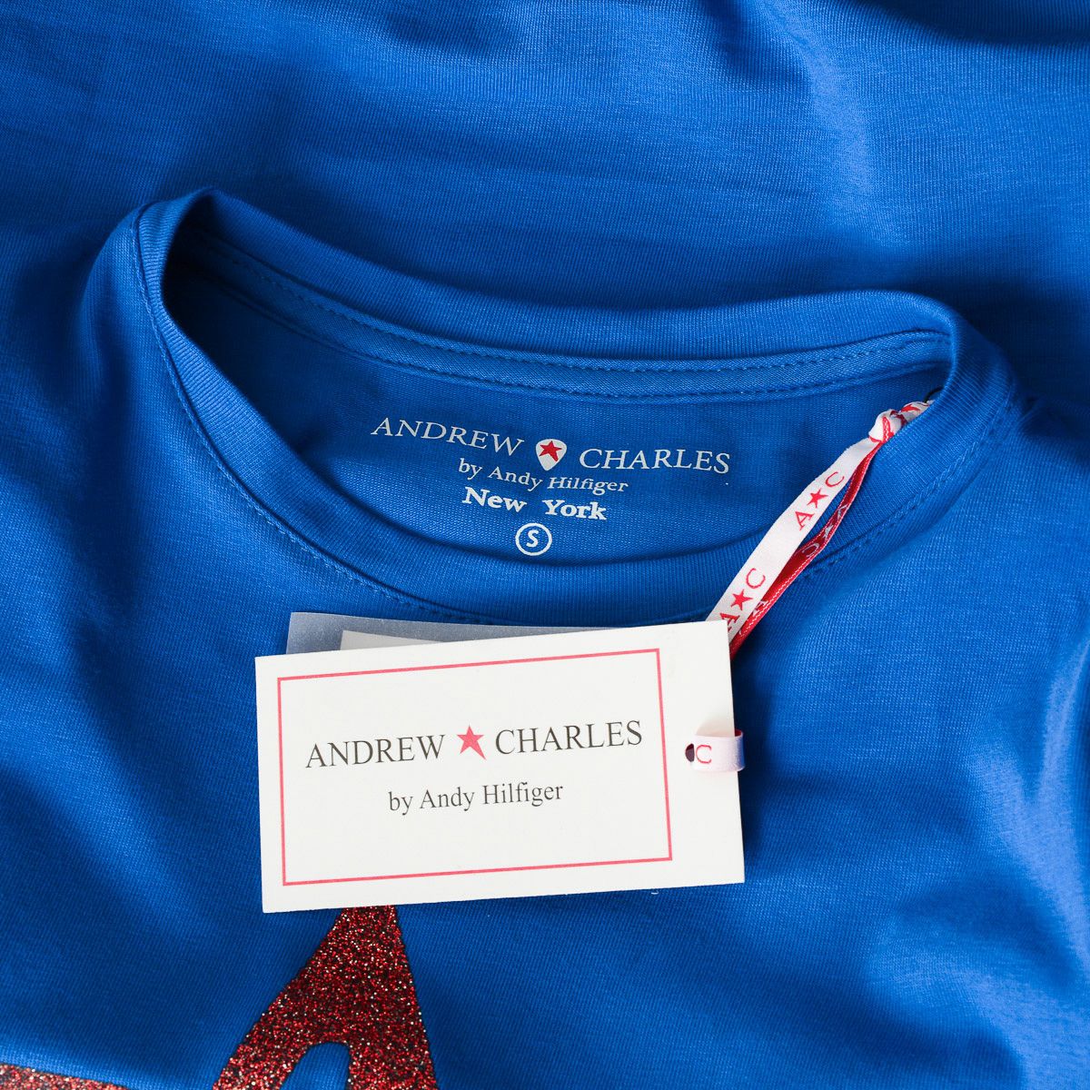 Andrew Charles By Andy Hilfiger T-shirt da donna TS501 03 1002 TARANA BLUE S8