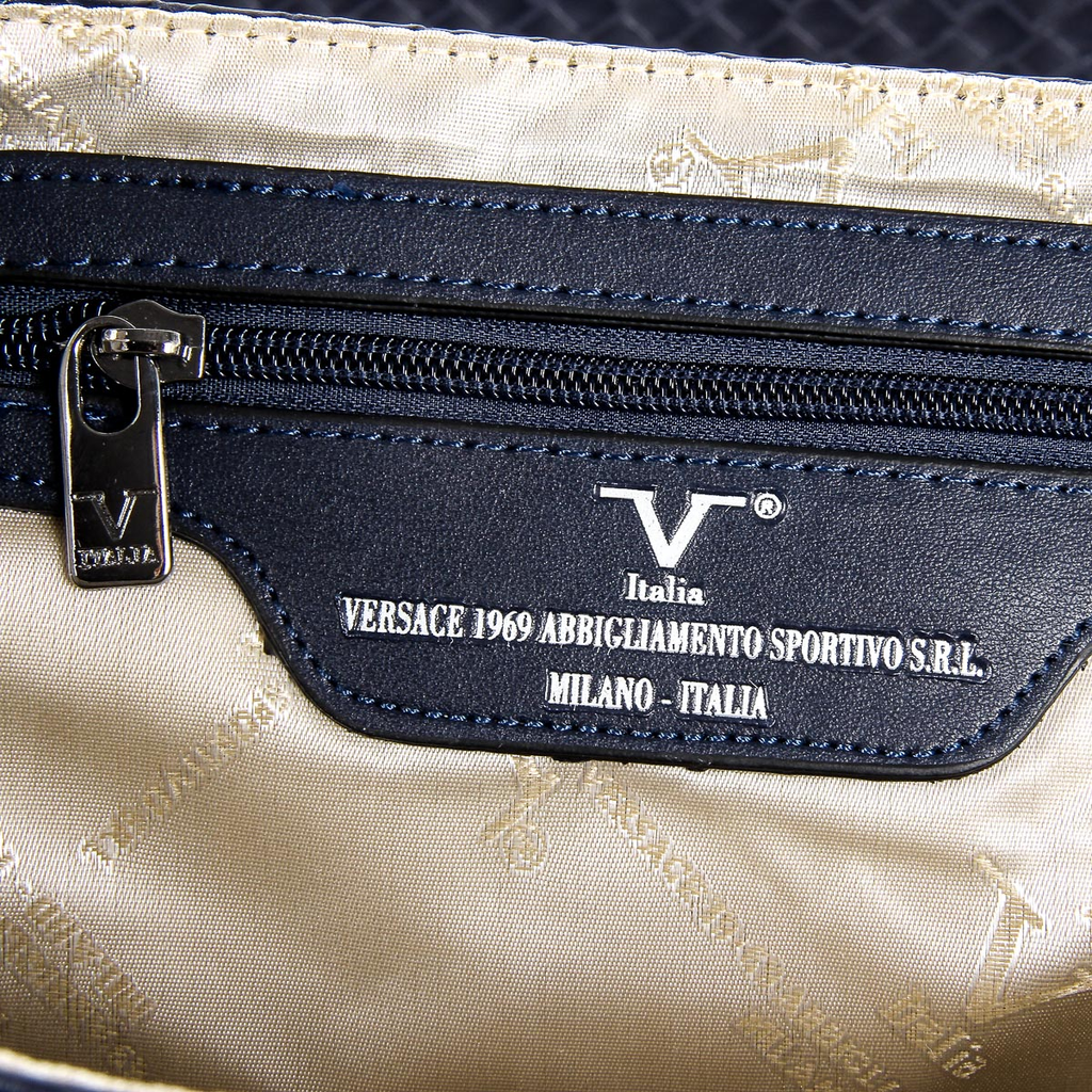 V 1969 Italia Borsa da uomo blu LEROY