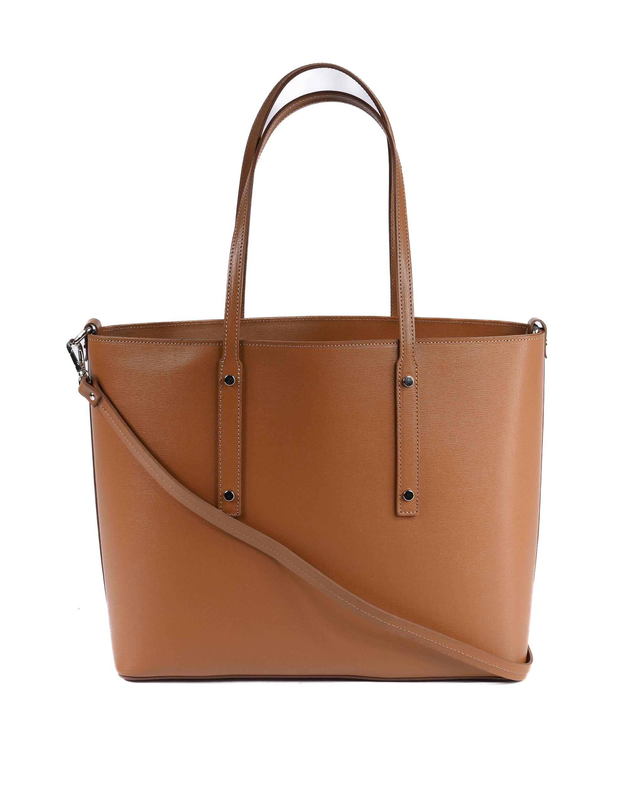 Borsa a Mano Donna V Italia CB1070 SAFFIANO CUOIO