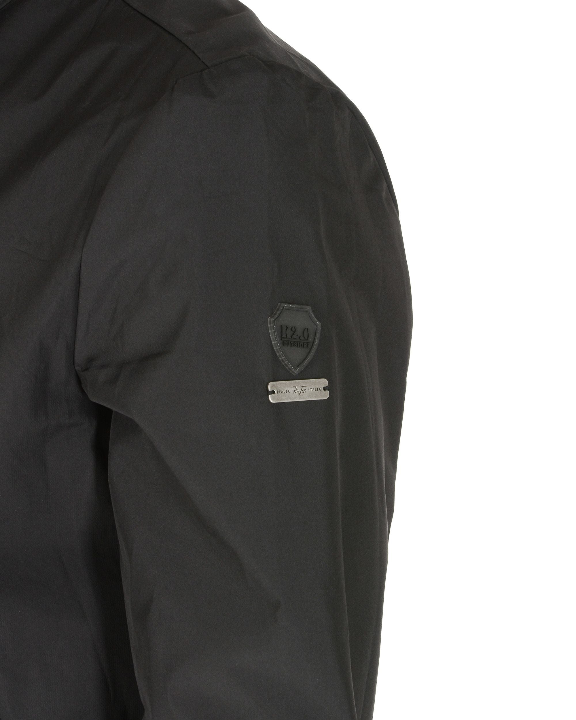 19V69 Italia Giacca da uomo nera GEORGE BLACK