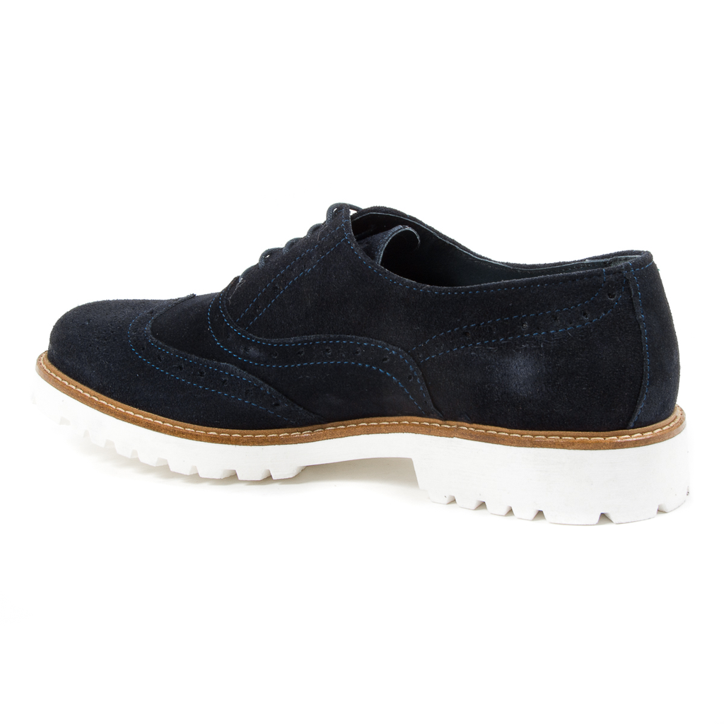 Andrew Charles Scarpa Brogue da Uomo Blu LUIS