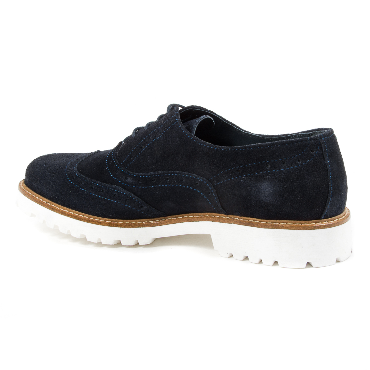 Andrew Charles Scarpa Brogue da Uomo Blu LUIS
