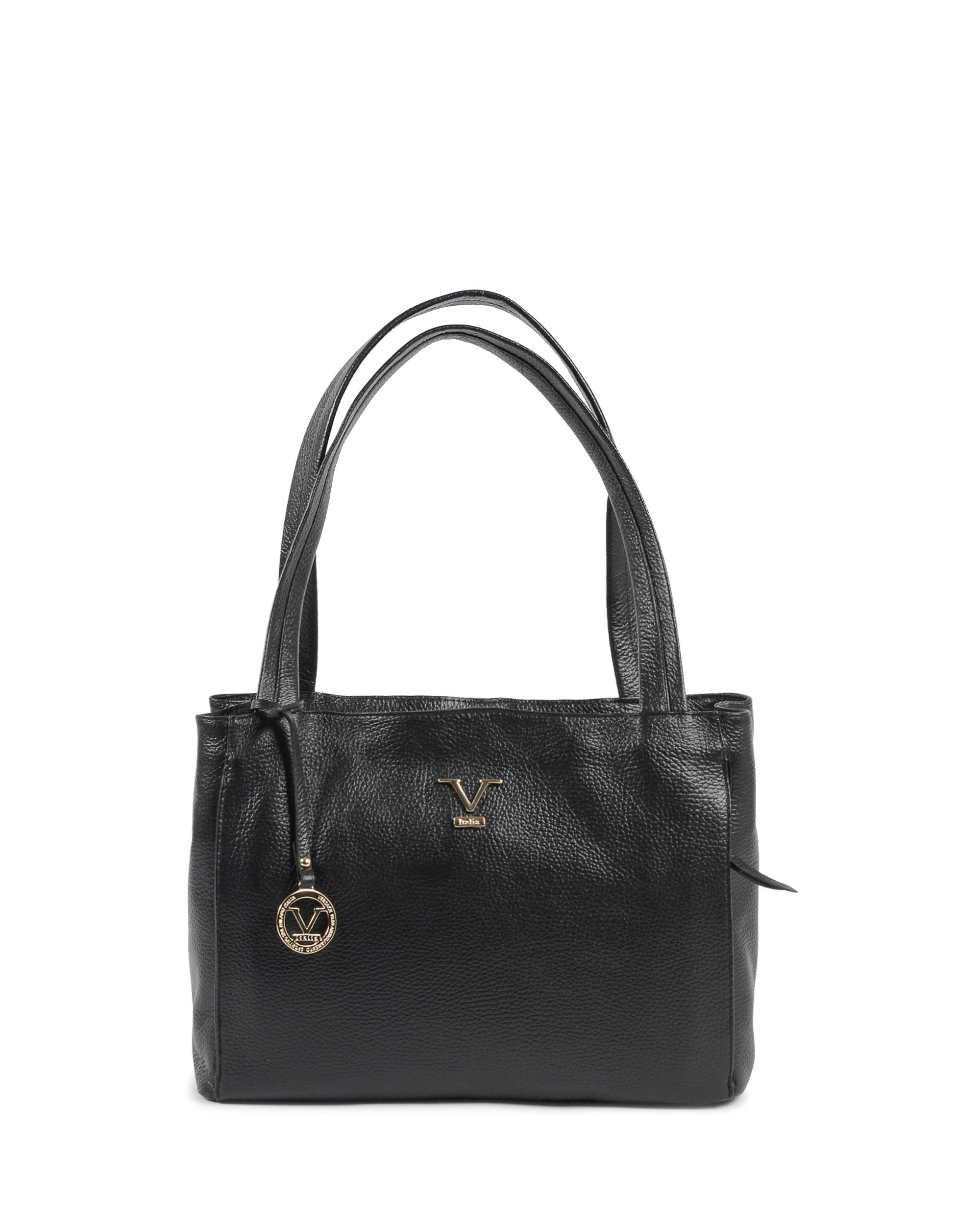 V Italia Borsa a mano da donna nera VE0792 NERO