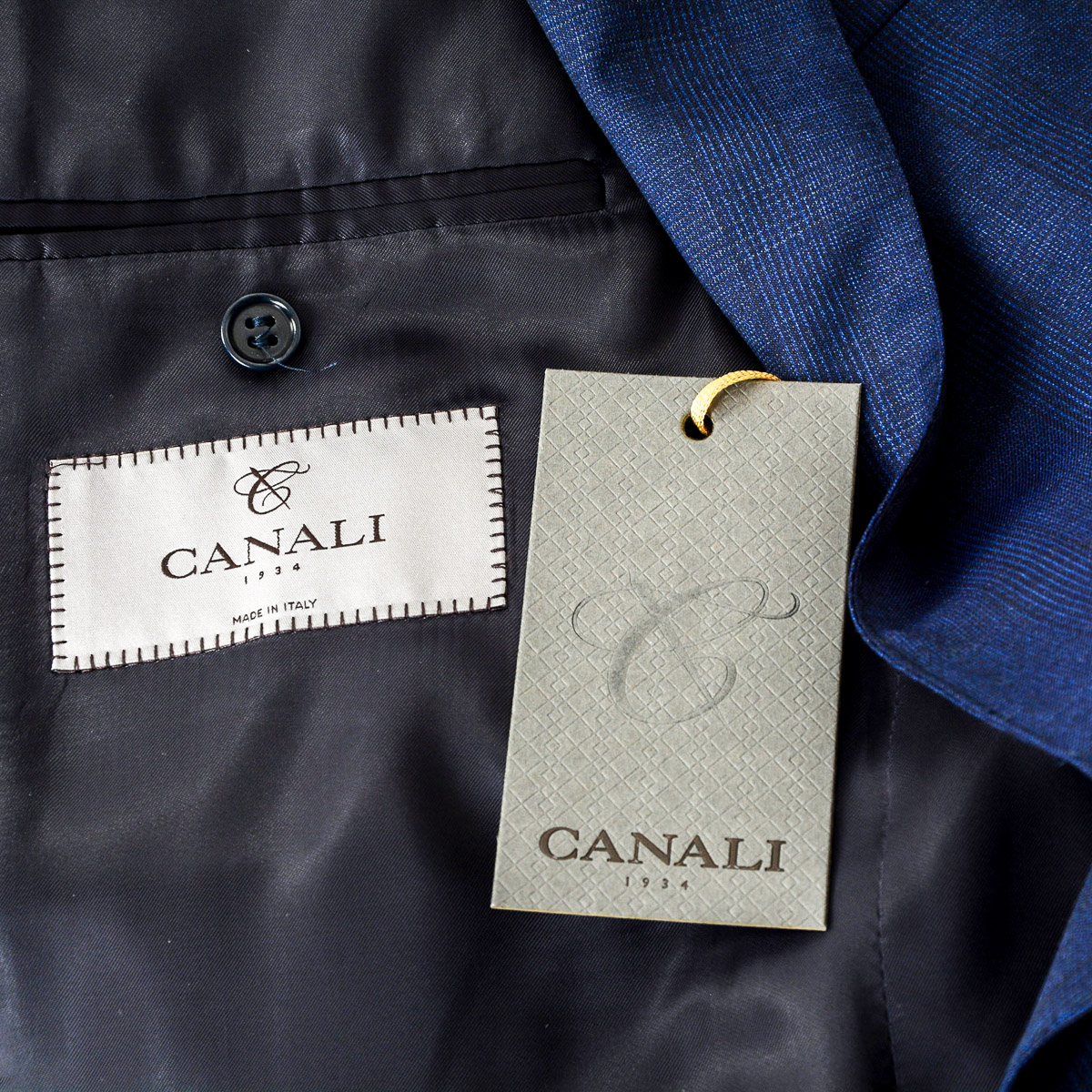 Abito da uomo Canali maniche lunghe blu