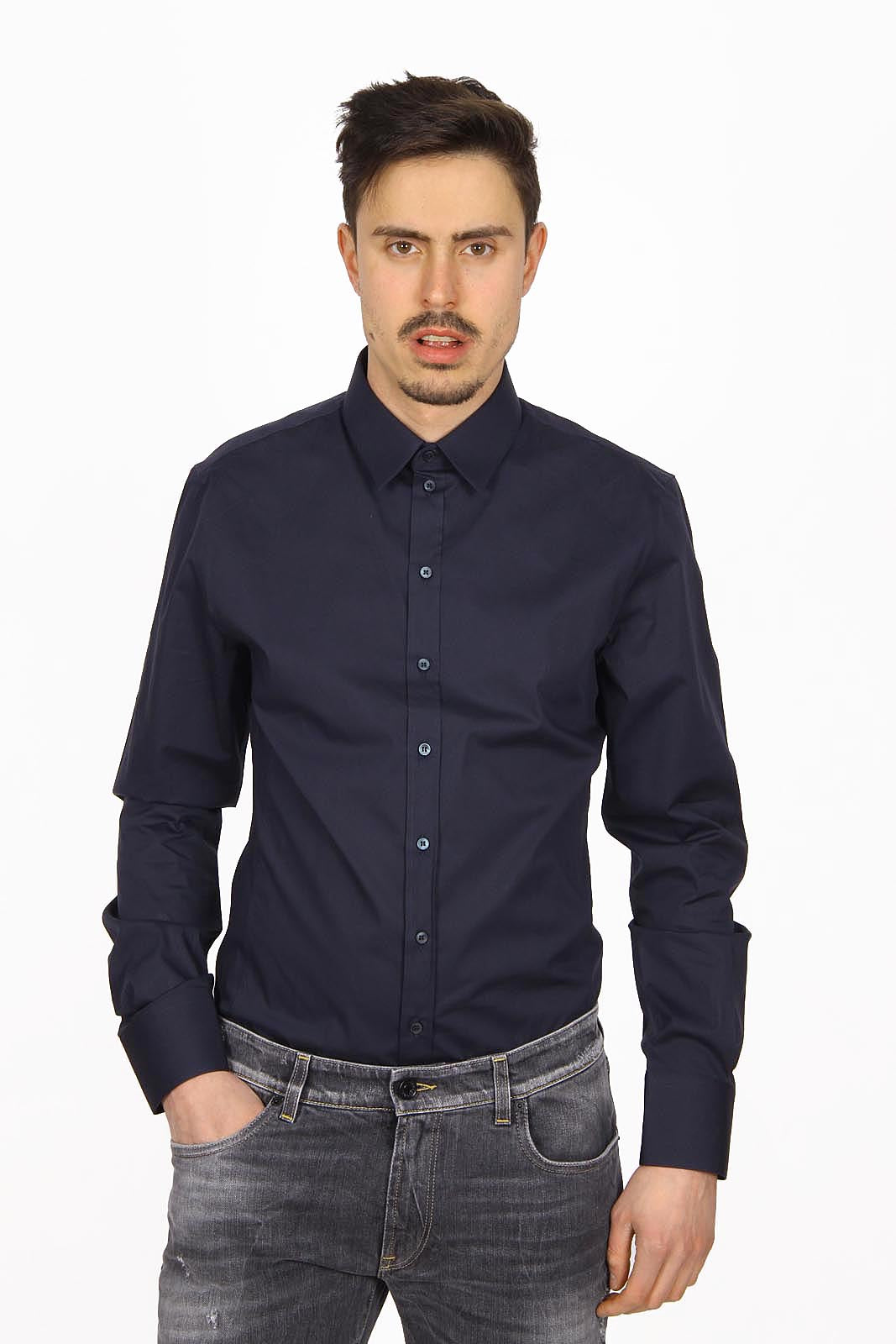 Dolce & Gabbana camicia uomo manica lunga G5CP6T FUEAJ B0711