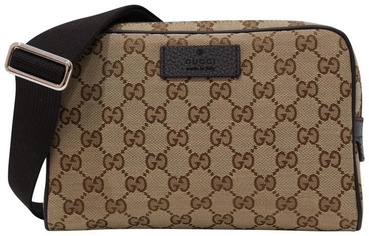 Borsa a marsupio Gucci con cintura beige marrone