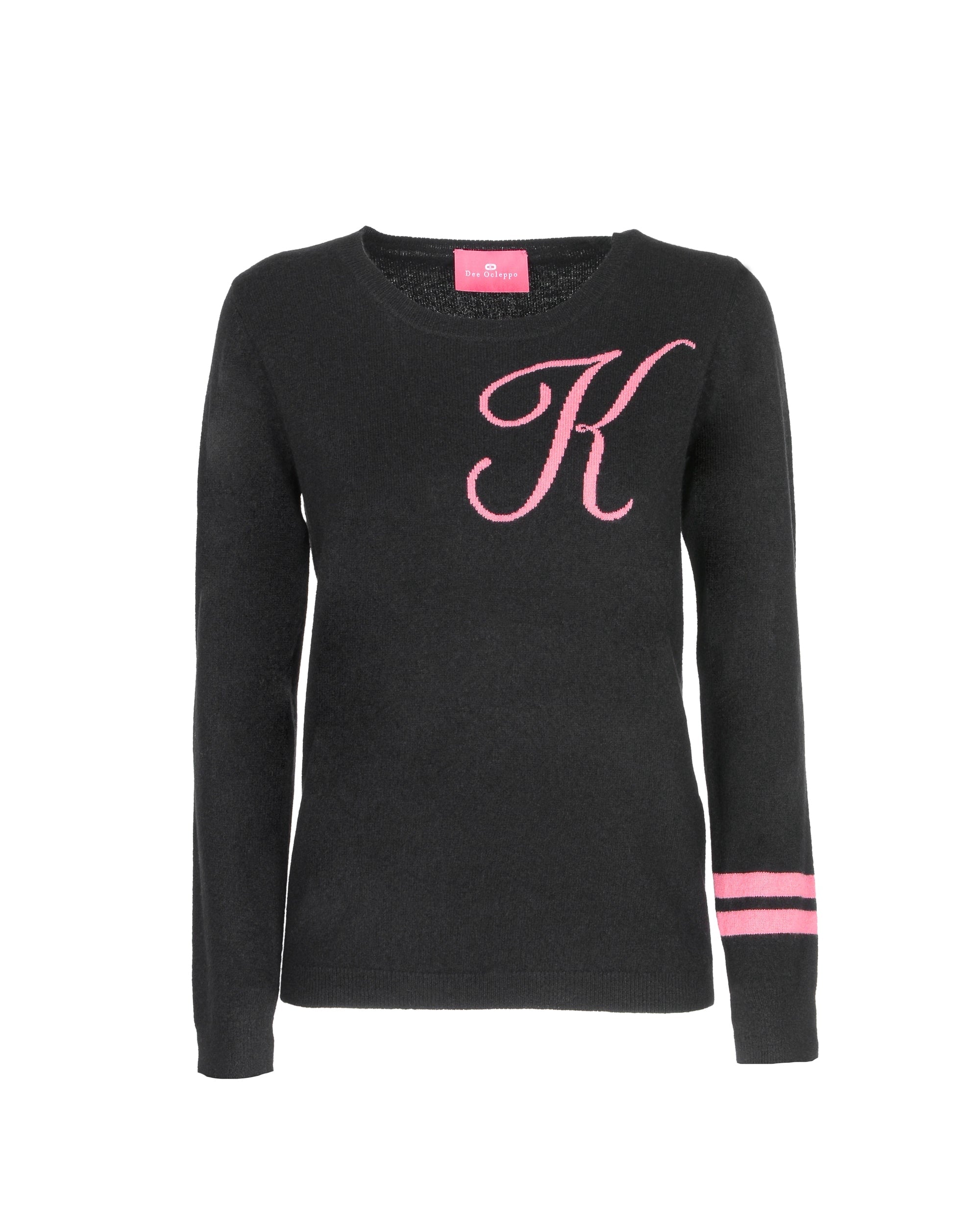 Maglione girocollo in cashmere - Nero
