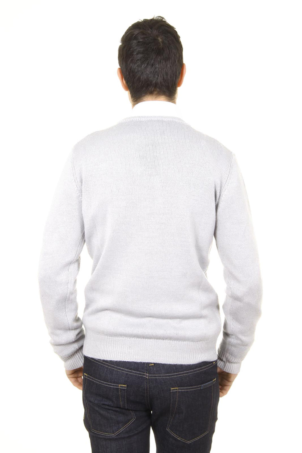 Maglione uomo girocollo V 1969 Italia 9802 GIROCOLLO GRIGIO MEDIO