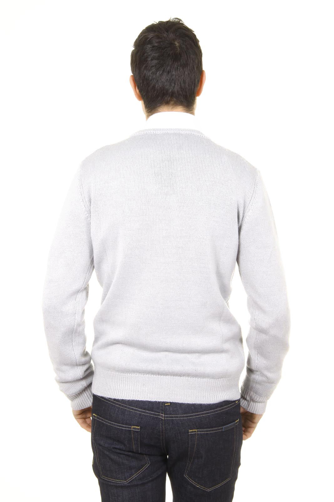 Maglione uomo girocollo V 1969 Italia 9802 GIROCOLLO GRIGIO MEDIO