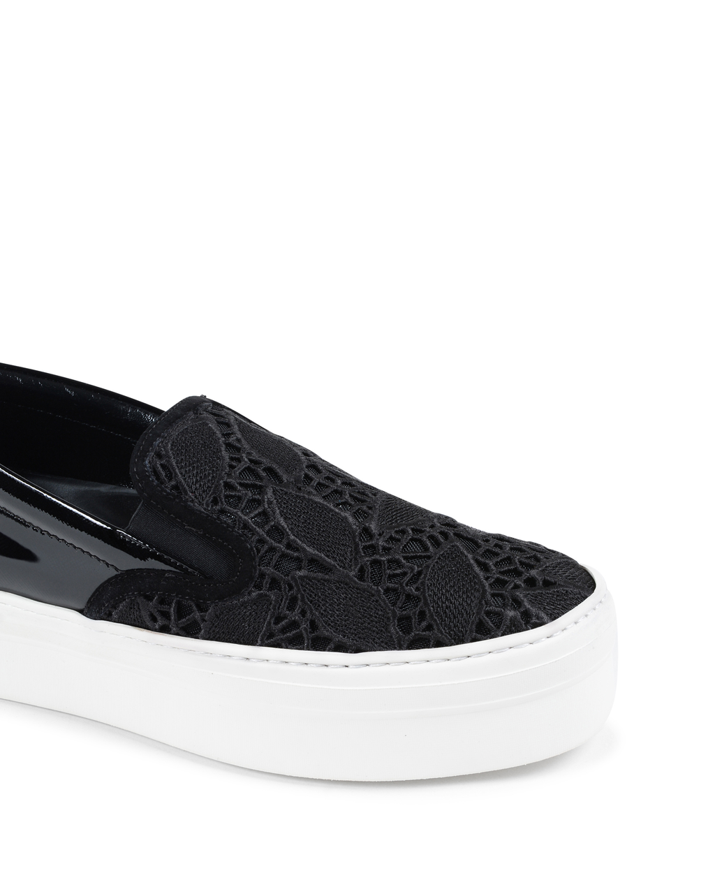 Salvatore Ferragamo Donna Slip On Sneaker Nero PACAU LACE