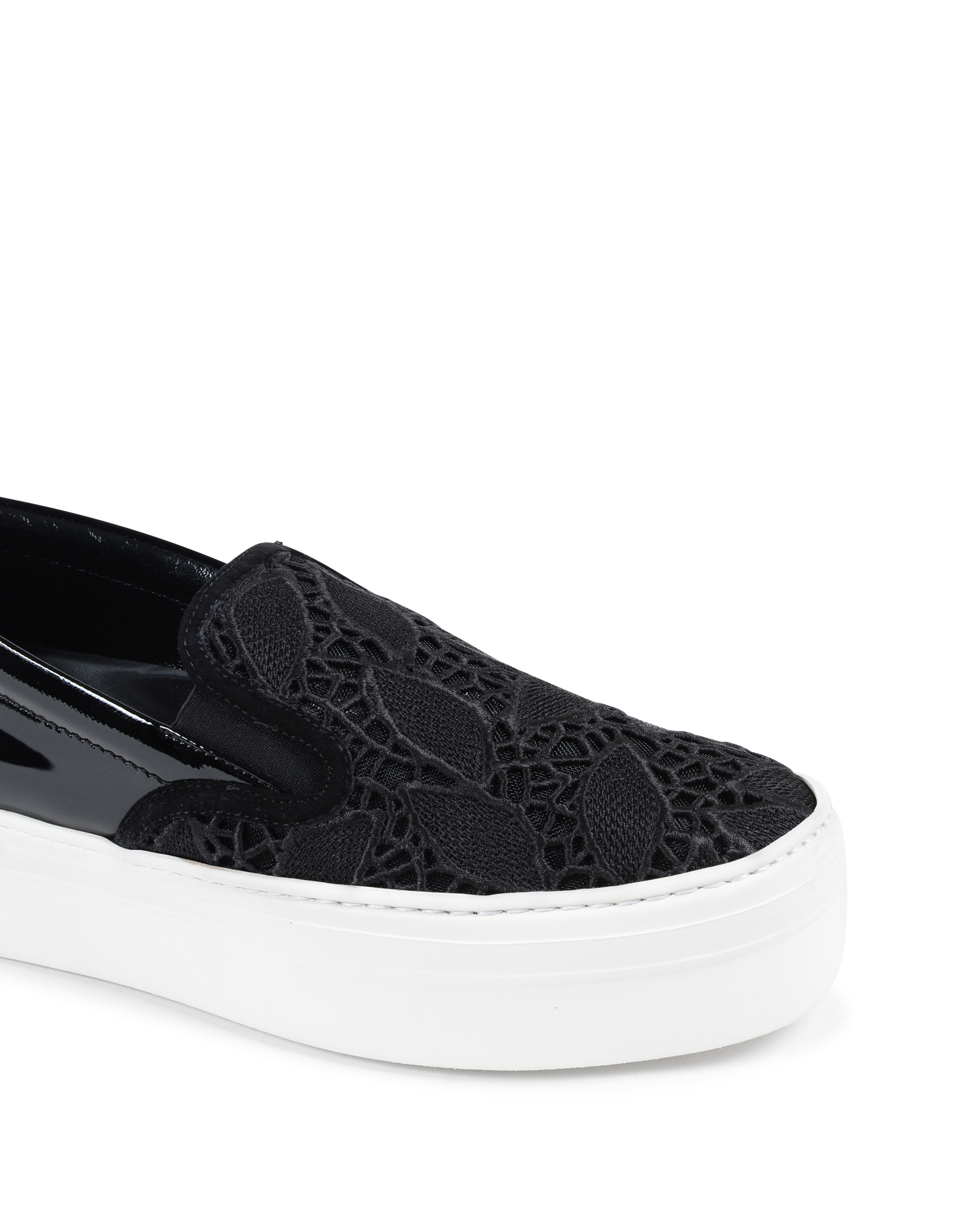 Salvatore Ferragamo Donna Slip On Sneaker Nero PACAU LACE
