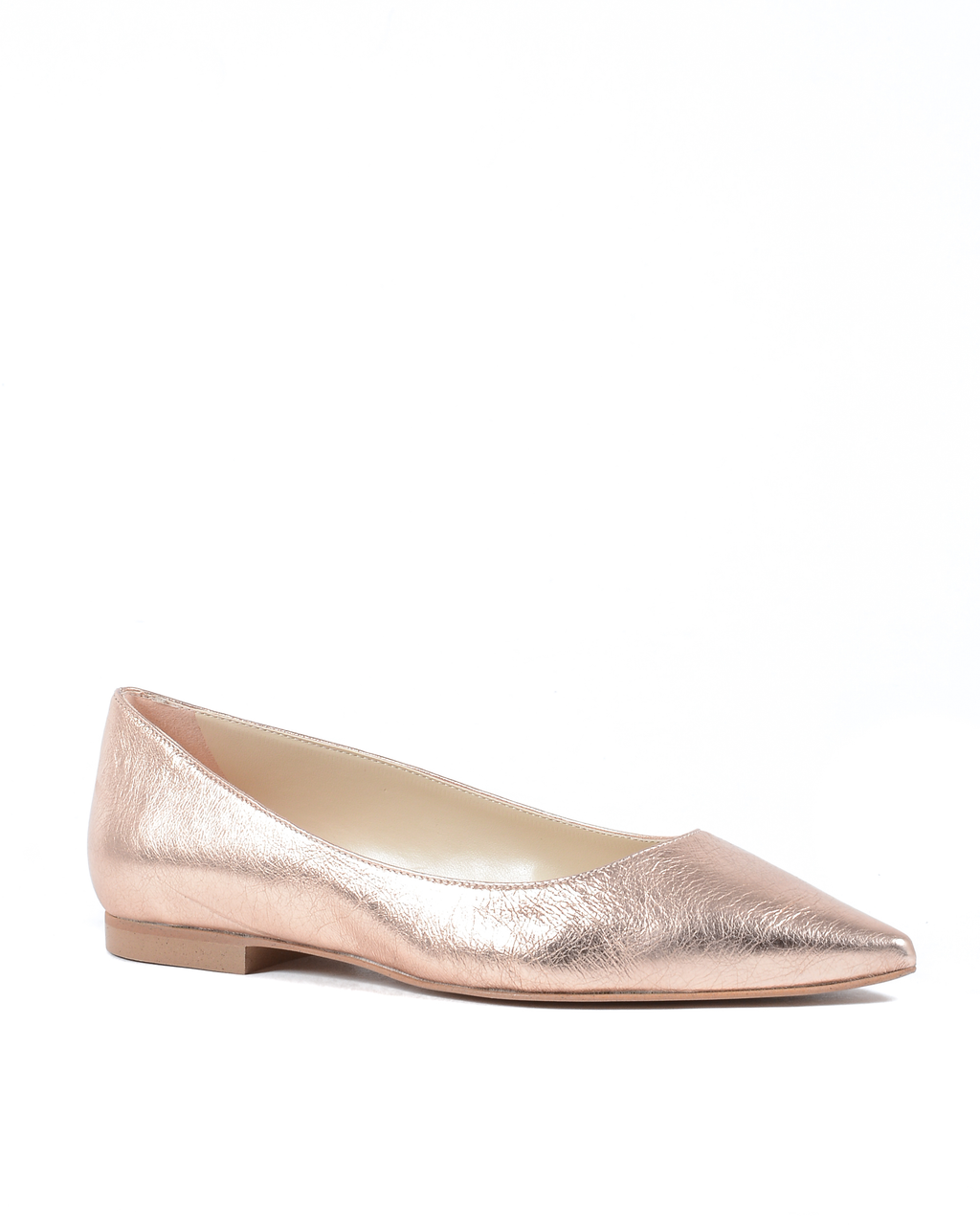 19V69 Italia Womens Ballerina LamÃ¨ Gold 4747 LAM ORO