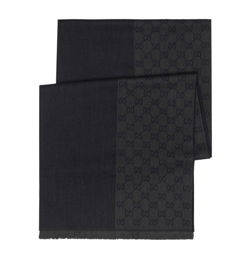 Gucci sciarpa uomo 40x180 blu