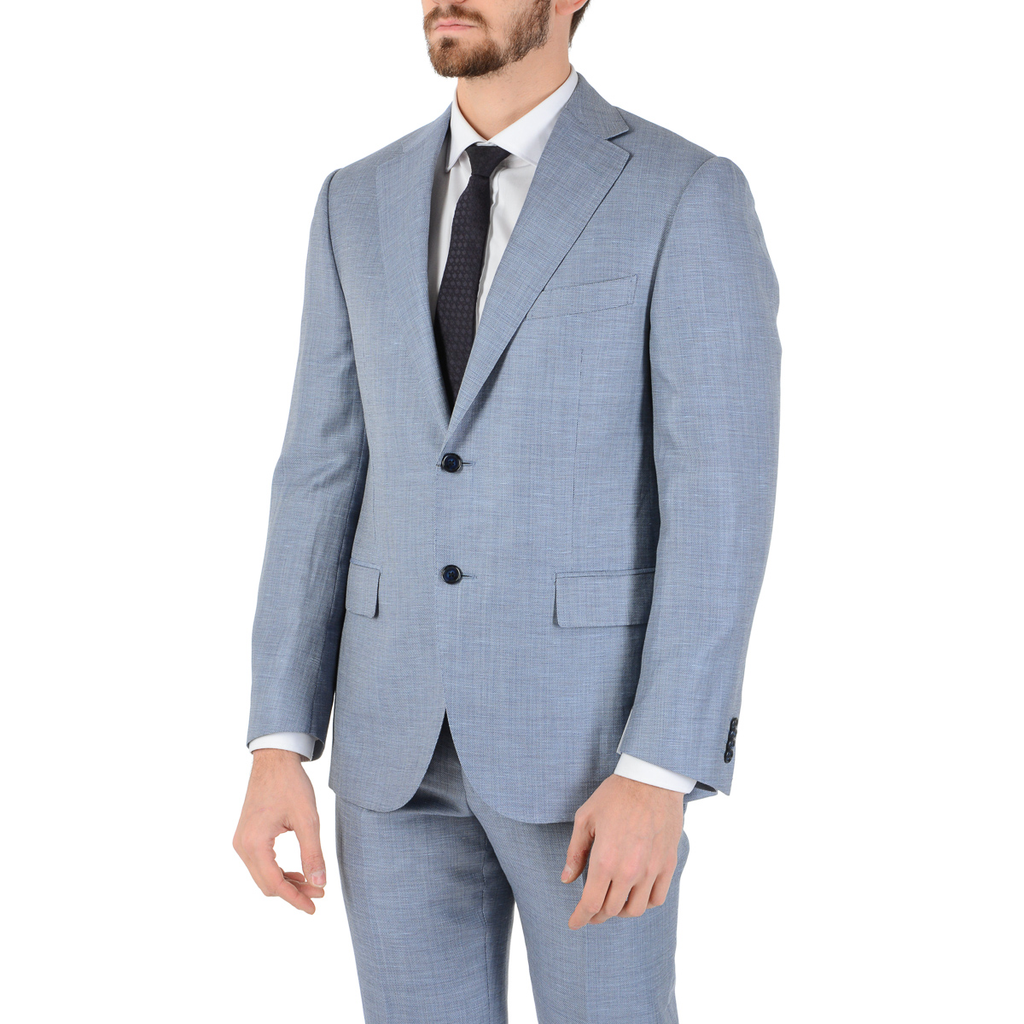 Abito uomo Corneliani maniche lunghe azzurro