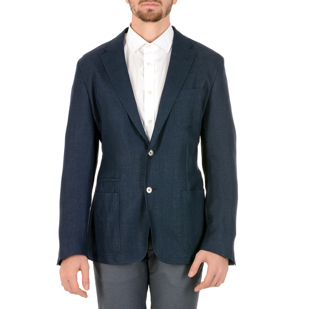 Corneliani Giacca Uomo Maniche Lunghe Blu Scuro