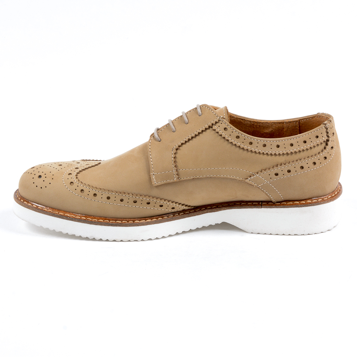 V 1969 Italia Scarpe Oxford Brogue da uomo Taupe PEDRO